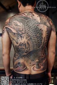 სრული უკან squid tattoo დაემატა