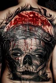 Stylish full back tattoo