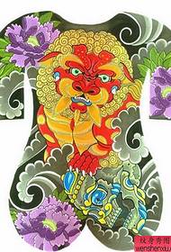 Tattoo show, recommend a full back tattoo manuscript pattern