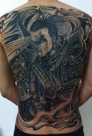 Mýtická postava Erlang boha tetování