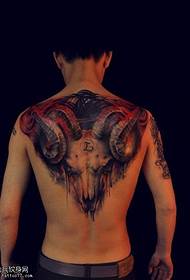 Mchoro wa tattoo ya kibinafsi ya alpaca