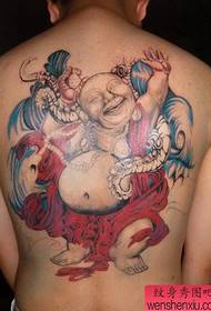 Úplné späť tetovanie Budha