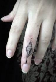 Vinger tattoo tattoo zwarte tattoo stok figuur vinger tattoo