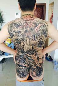 Tatuaje de tres reinos dominante Hero Zhao Yun