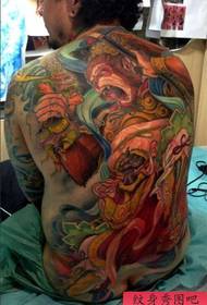 Un tatouage arrière Sun Wukong traditionnel dominateur fonctionne