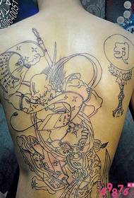 Man full of prajna religious tattoo pictures