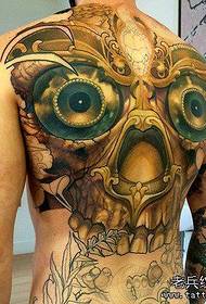 Kreatívne dominancie plné tetovanie chrbta