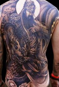 Цоол пуна леђа Гуан Гонг тетоважа