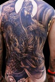 Fantastico tatuaggio a schiena piena Guan Gong