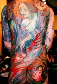 Jeff Zuck tradičné tetovanie s úplným chrbtom