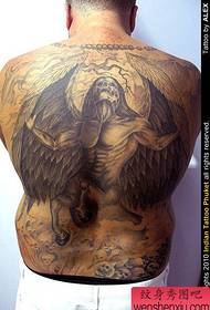 Full back death tattoo patroon