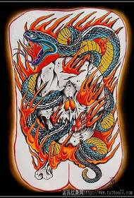 Узорак тетоваже змија: Потпун узорак змије тетоваже