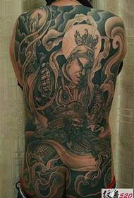 Cool pertsonaia mitikoa Erlang Jainkoaren tatuaje