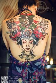 Tatuaje de retrato de espalda completa de impresión de Yunnan