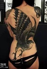 Bedewiya paşîn a nîgarê tattooê ya eagle