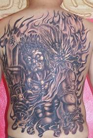 Tag nrho-rov qab domineering Ming Wang tattoo