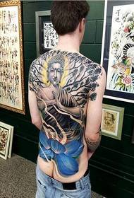 Pictiúr de phatrún tattoo bláth Lotus