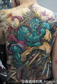 Το πλήρες τατουάζ Fengshen Bai Ghost είναι γεμάτο από εκτίμηση της εικόνας