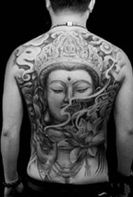 Guanyin Bodhisattva -tatuointi täynnä suurta myötätuntoa