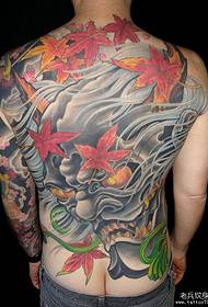 un colore di schiena come un disegno del tatuaggio