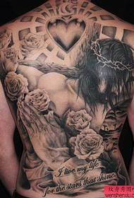 tatuaż zbawiciela Jezusa Chrystusa