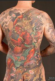 Recommend a new traditional classic full back tattoo pattern