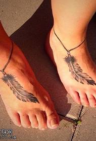 tatuazh pendë në këmbë