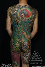 Klasický gejša tetovanie vzor
