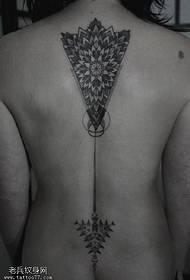 Ретуширање прекрасног класичног узорка тетоваже од ванилије