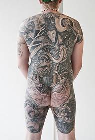 የቤት ውስጥ ሙሉ-ፊት-ሱክ tattooንግong ንቅሳት