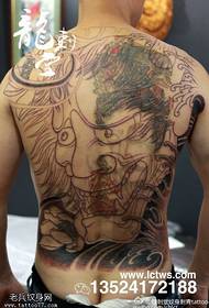 Супер полная спина призрак лицо татуировки