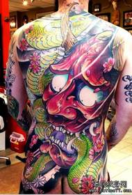 Recommend a classic full-back style tattoo
