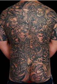 Pola Gambar Tato Tenjin Erlang God Tattoo