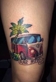 hanka kolorea Cartoon car tattoo tattoo