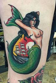 Dij skildere mermaid tattoo patroan