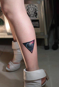 tatueringsmönster för stjärnahimmel för kvinnlig fotled