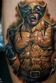 Leg big tattoo