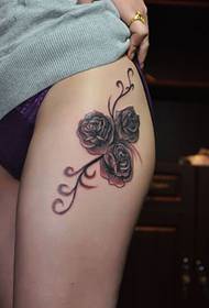 lepotna noga rose tattoo slike