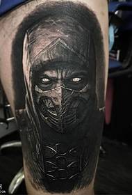 Bedro maskirani uzorak viteza tetovaža