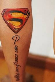 Şəxsiyyət Leg Moda Supermen logo Tatu Nümunə