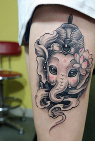 kaunis reisi söpö muoti norsu tatuointi