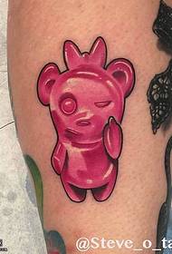 Leg garden baby tattoo pattern