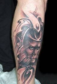 Patró de tatuatge Qi Tian Da Sheng rebel de vedell Sun Wukong