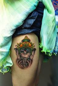 Thailand Gott Leg Tattoo