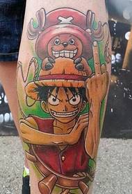 Disegni del tatuaggio One Piece Luffy e Choba