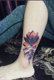 noga lotus tattoo tattoo moda privlačna