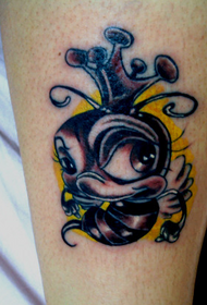 patró de tatuatge d'abella bonica de vedell