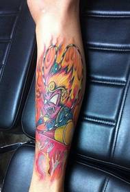 calf cartoon version Qitian Dasheng Sun Wukong tattoo