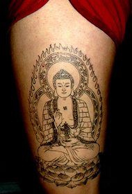 Klasické buddhistické tetovanie do atmosféry