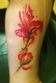 Këmbët lule me bojëra uji tatuazhe tatuazhesh të bukura bëj Nuk dua